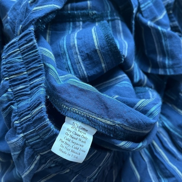 Everyday Ritual Tori Blue Tie Front Wide Leg Jumpsuit S - Picture 11 of 11